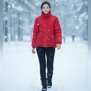 Peter Steinebronn Vintage Red Ski Jacket 8 M